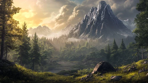 Misty Mountains and Verdant Forests
