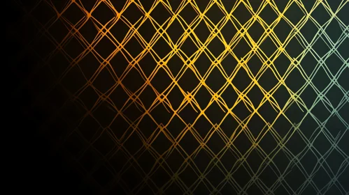 Intersecting Lines of Gold and Green