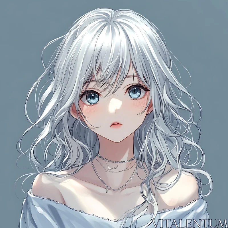 AI ART Ethereal Anime Girl Portrait