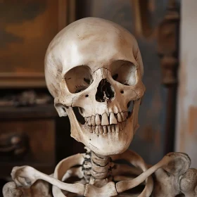 Anatomical Skull Still Life