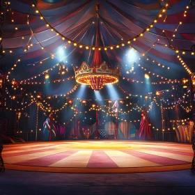 Whimsical Circus Stage Illumination