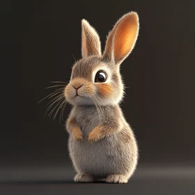 Charming Bunny with Big Eyes