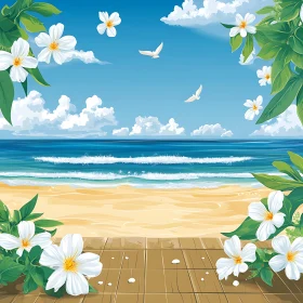 Floral Beach View