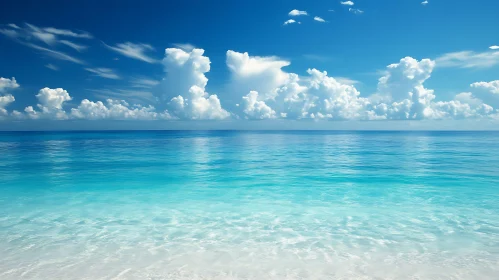 Peaceful Seascape with Azure Water