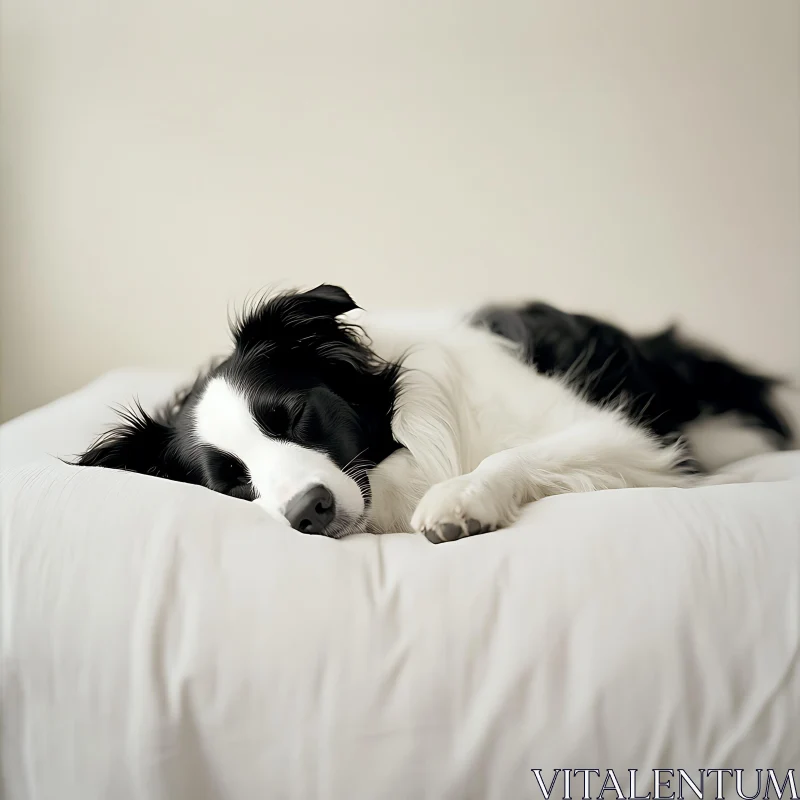 Peaceful Canine Slumber AI Image