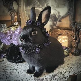 Bunny with Flowers