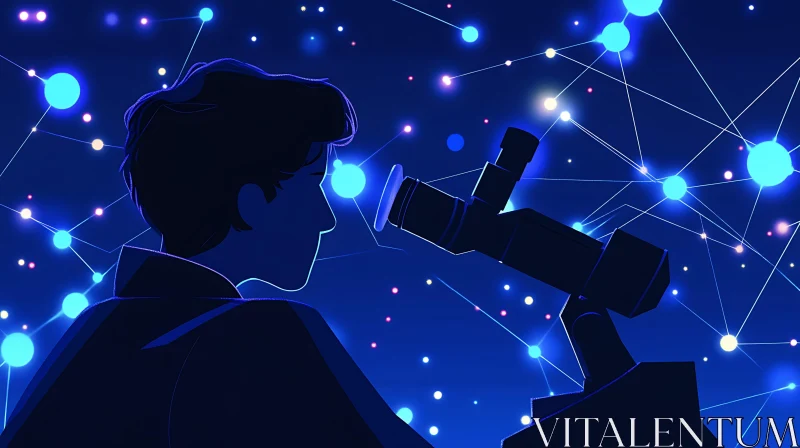 AI ART Exploring the Cosmos with a Telescope