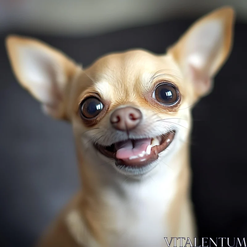 Charming Chihuahua Portrait AI Image