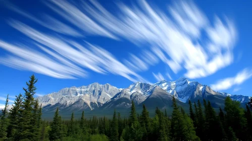 Snowy Peaks and Cloudscape