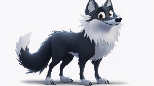 Animated Wolf Character