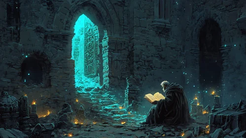 Monk and the Glowing Book