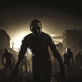 Monochrome Zombie Horde