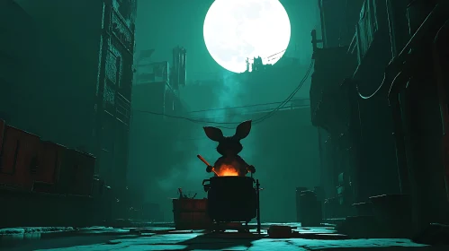 Moonlit Cauldron Rabbit