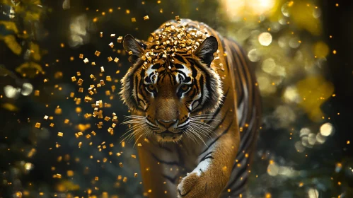 Tiger with Gold Dust