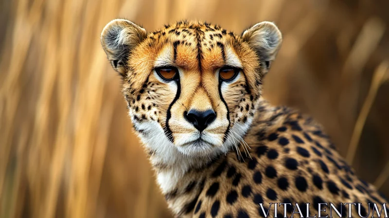 Cheetah Face Close-Up: Animal Kingdom AI Image