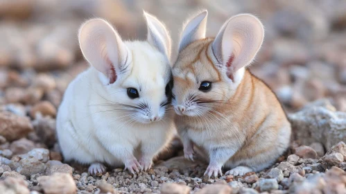 Cute Jerboas Together