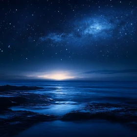 Night Sky Ocean View