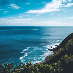 Coastal Waters and Blue Sky