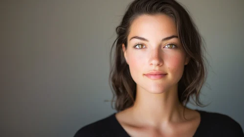 Young Woman's Portrait with Soft Lighting