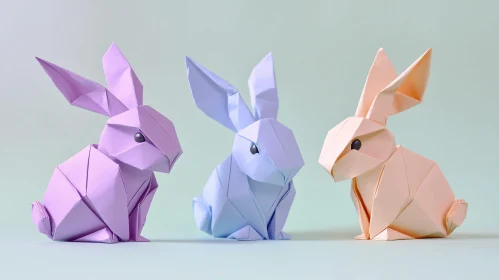 Three Paper Rabbits