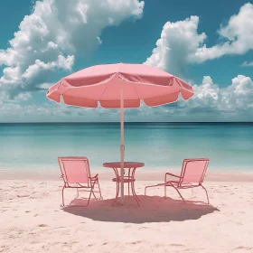 Seaside Serenity: Pink Beach Relaxation