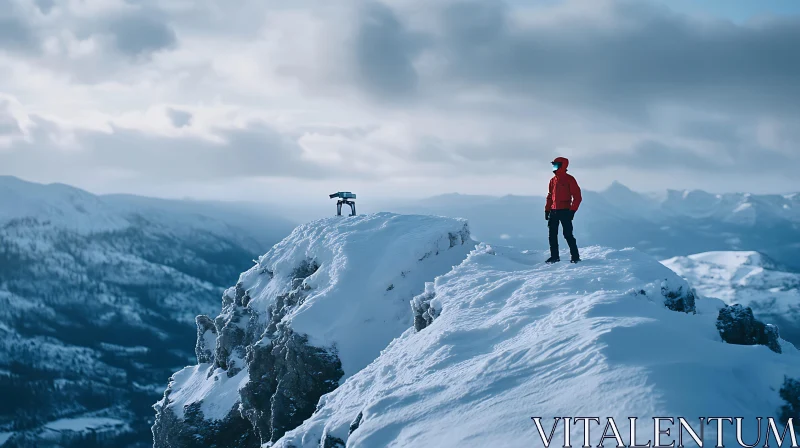 Snowy Mountain Peak
