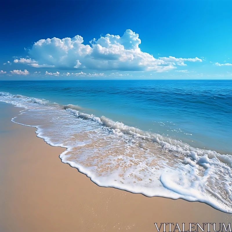 Seascape with Waves and Clouds