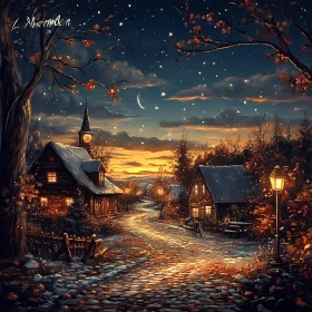 Autumn Night in the Village