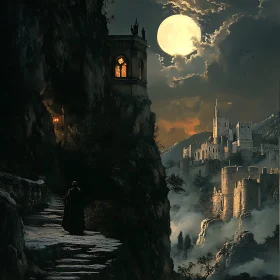 Castle Under Moonlight