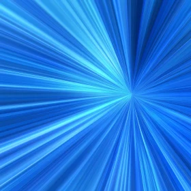 Blue Abstract Lines Art