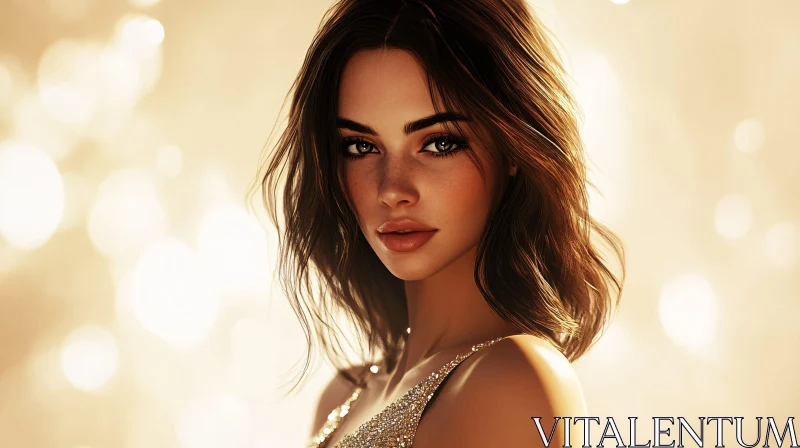 Graceful Female Portrait in Soft Lighting