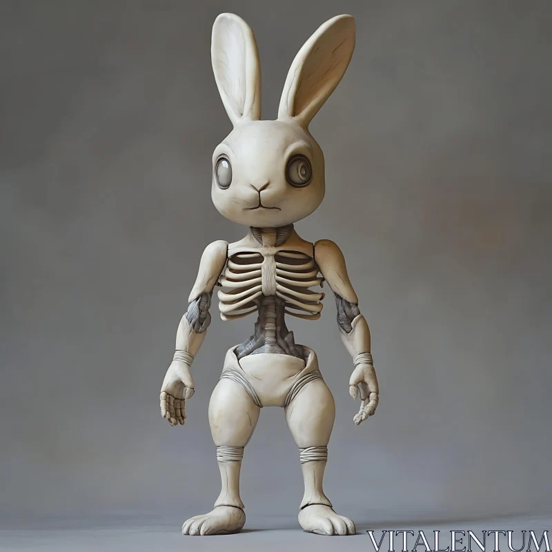 Skeletal Rabbit Character Design