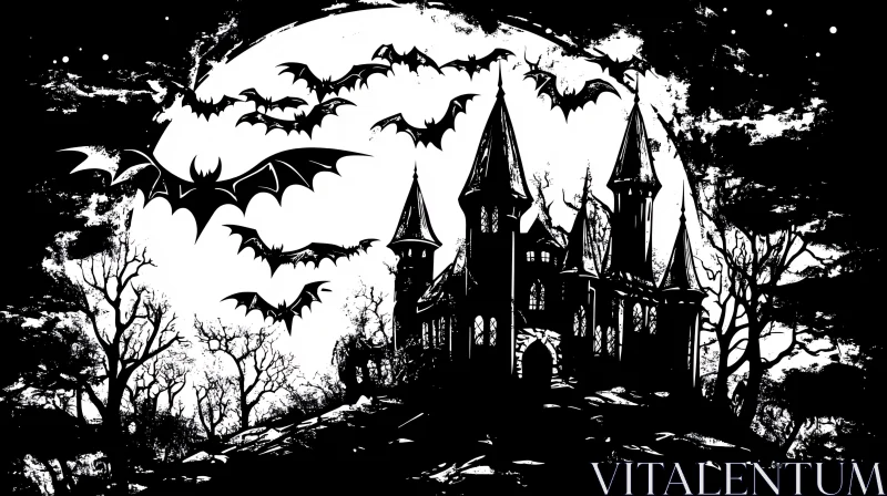 Haunted Castle Under the Moon
