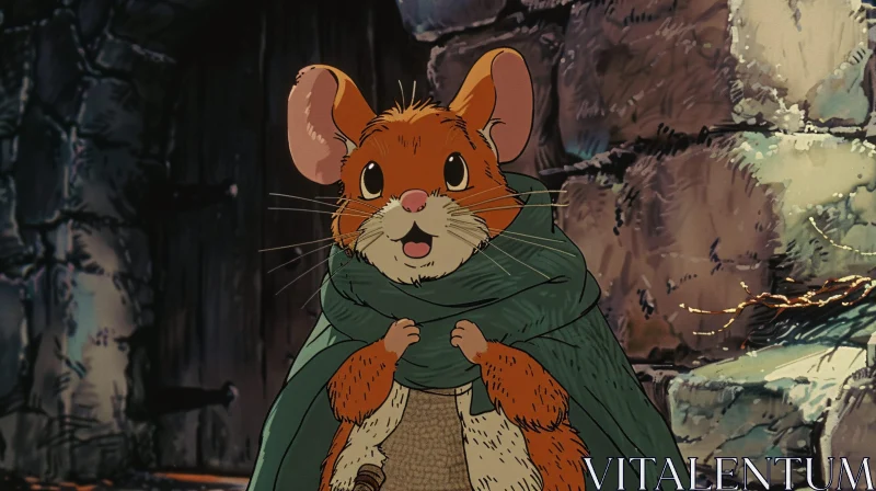 Surprised Mouse in Cloak Animation