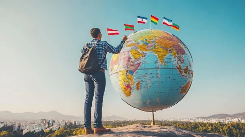 World Traveler's Flags