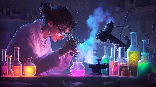 Chemist at work