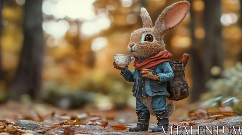 A Rabbit's Delightful Tea Time