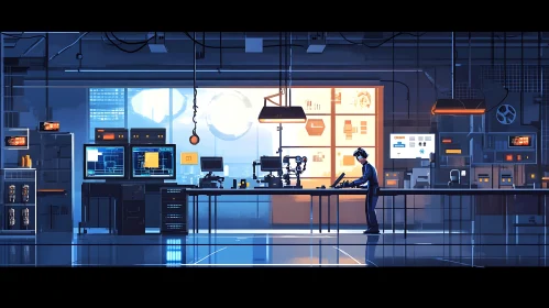 Advanced Technology in a Modern Laboratory