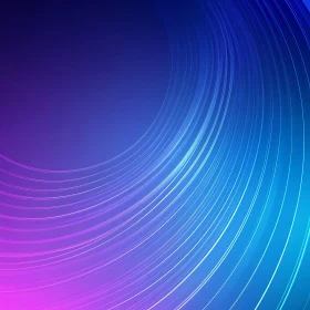 Gradient Curves Abstract Art
