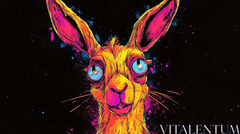 Colorful Glowing Rabbit