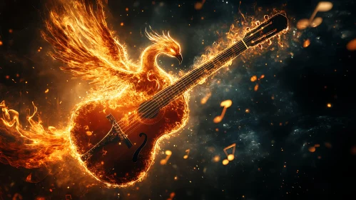 Guitar Phoenix Ablaze