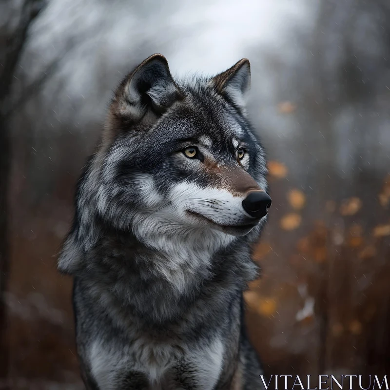 Wolf in the Woods: A Detailed Portrait