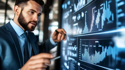 Financial Analyst Reviewing Market Trends