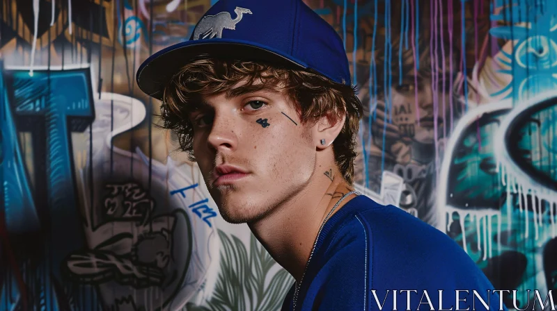 Justin Bieber Urban Graffiti Portrait