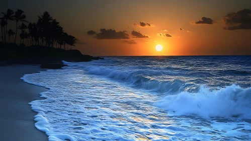 Sunset over the Ocean