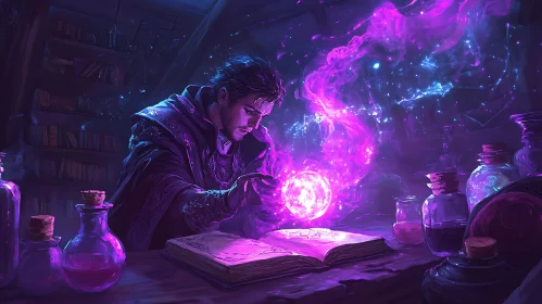 Enchanting Wizardry: A Spellbinding Scene