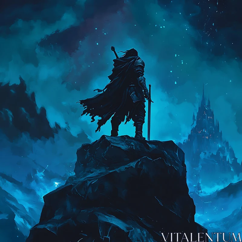 Lone Warrior at Night
