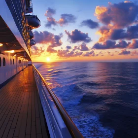 Ocean Cruise at Sunset