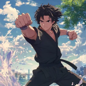 Dynamic Animated Martial Arts Character