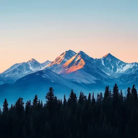 Mountains at Sunrise